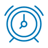 Time management skills icon